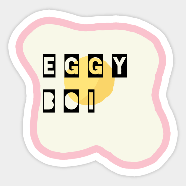 Eggy Boi Sticker by bumblebeebuiscut